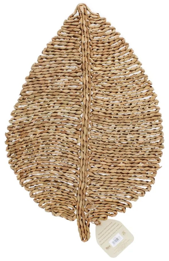 Suport pentru farfurii din iarbă-de-mare 32x49 cm Leaf – Rex London