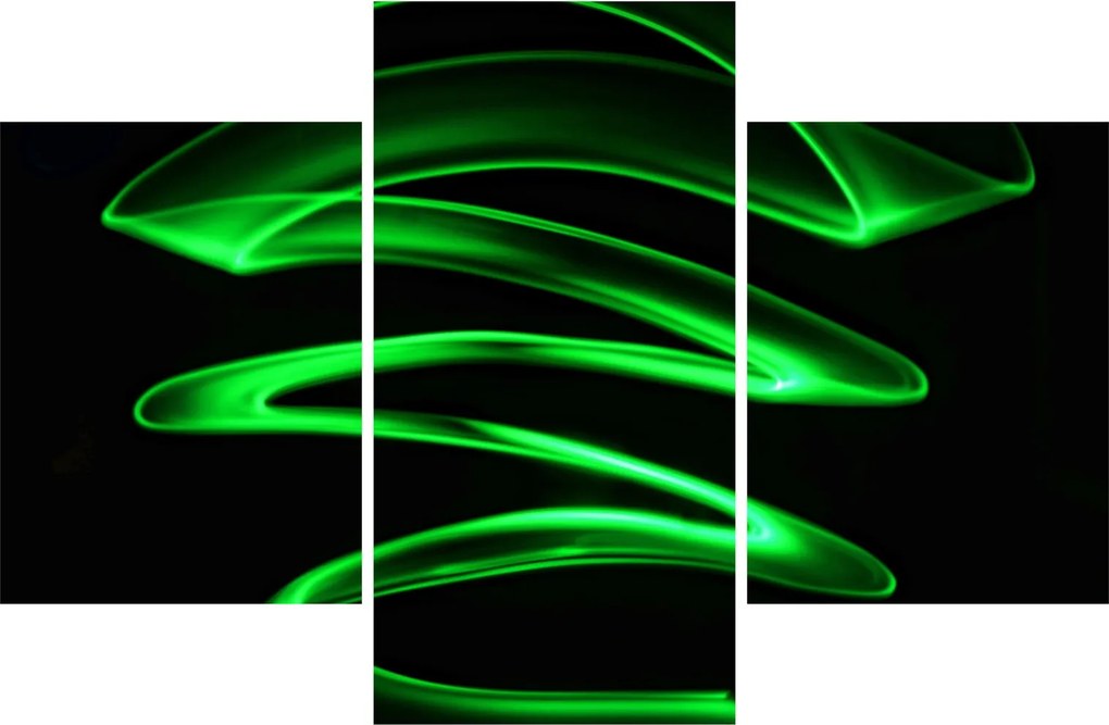 Tablou - valuri neon (90x60 cm)