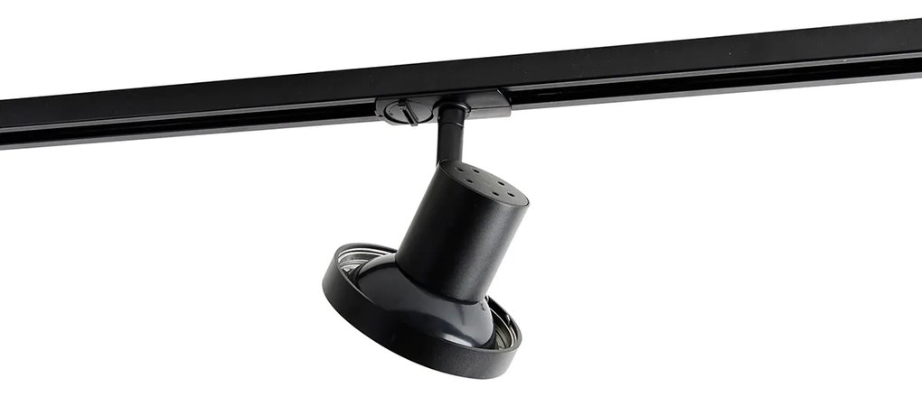 Spot de șină modern monofazat negru AR111 - Jeany