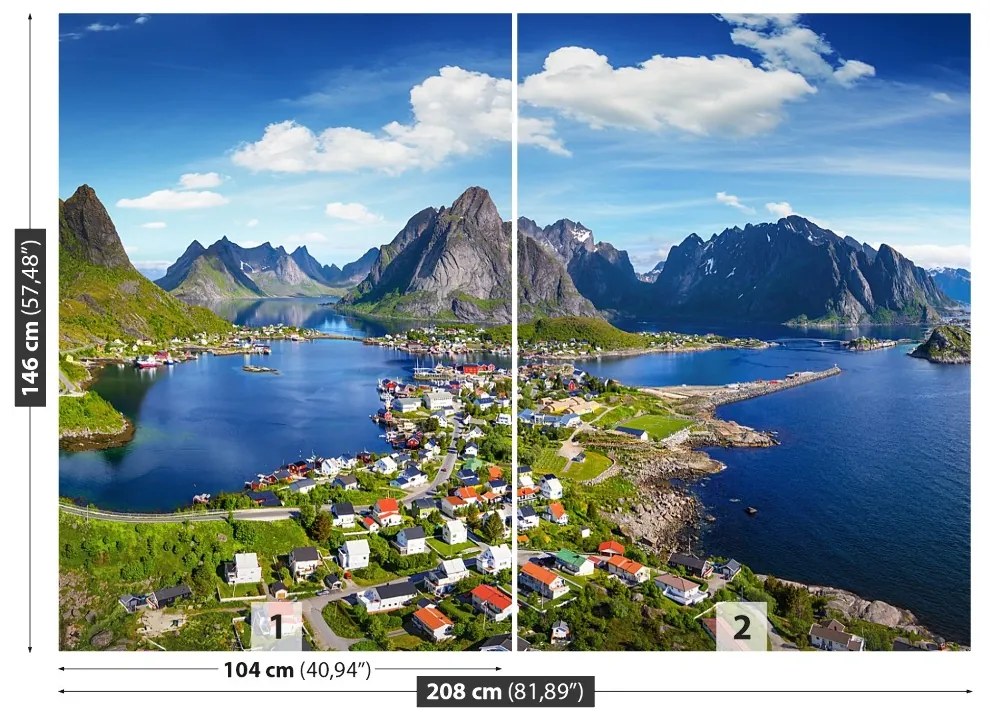 Fototapet Lofoten Norvegia