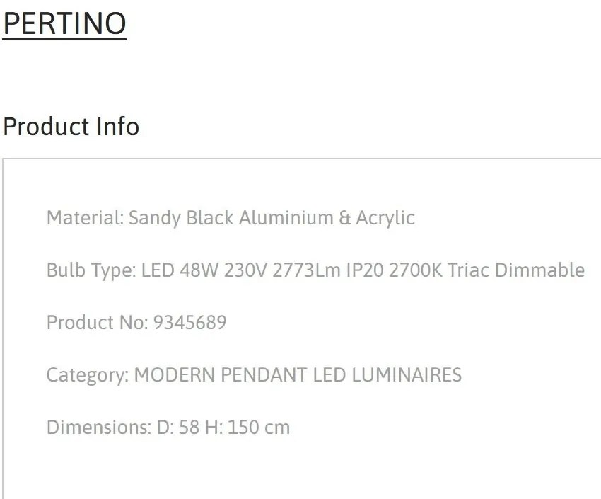 Lustra LED dimabila design circular PERTINO D-58cm