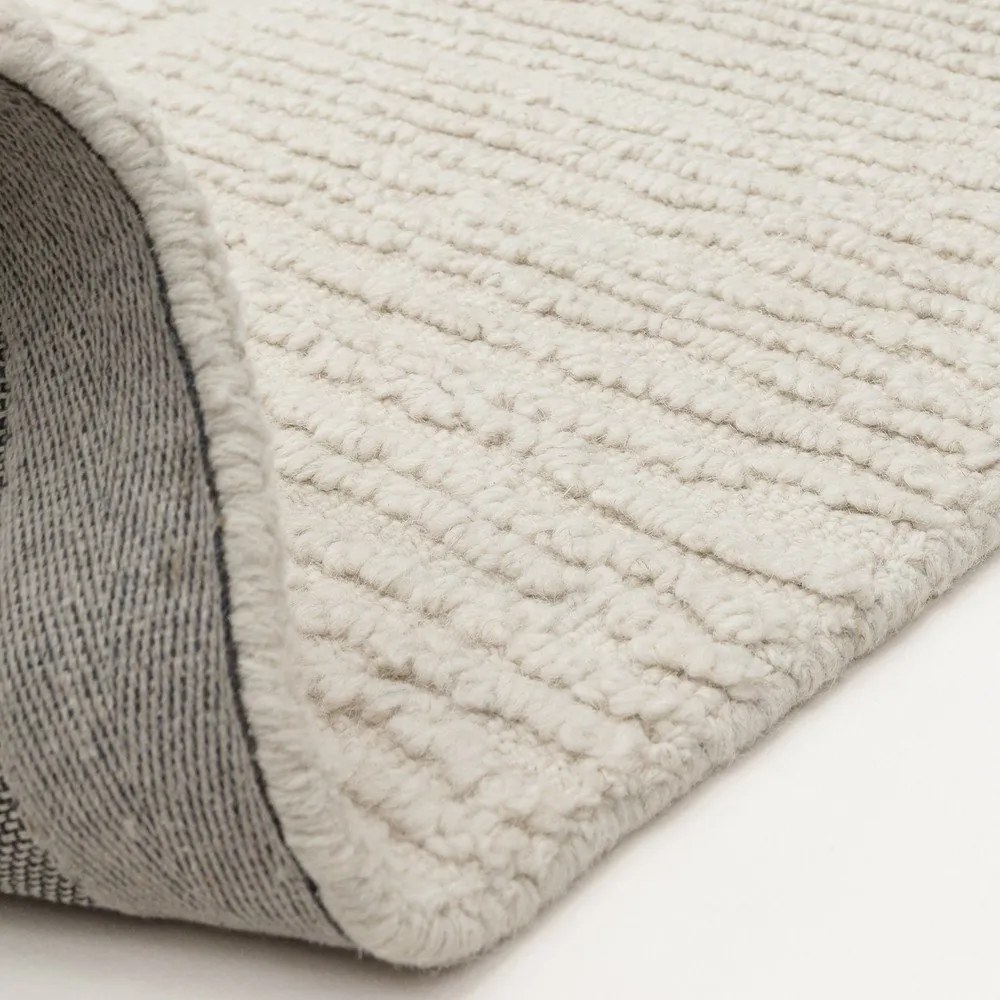 Covor fildeș țesut manual din lână 120x170 cm Zennith Column – Asiatic Carpets