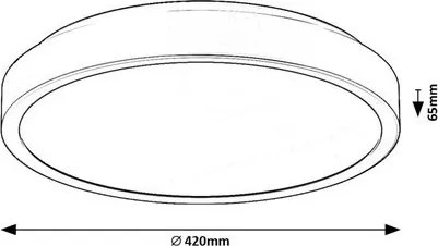 Plafoniera LED pentru baie IP44 Samira D-42cm