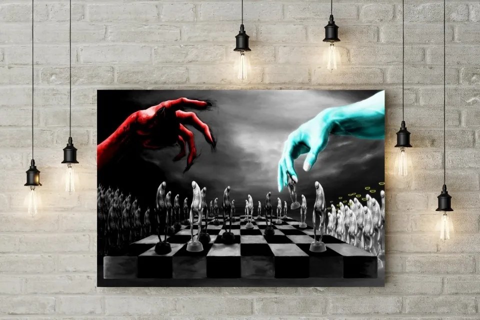 Tablou canvas Good Vs Evil 120x80 cm