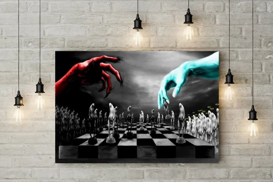 Tablou canvas Good Vs Evil - 60x40 cm 60x40 cm