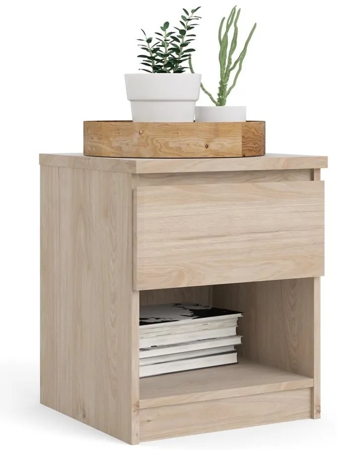 Noptieră cu aspect de lemn de stejar Naia - Tvilum