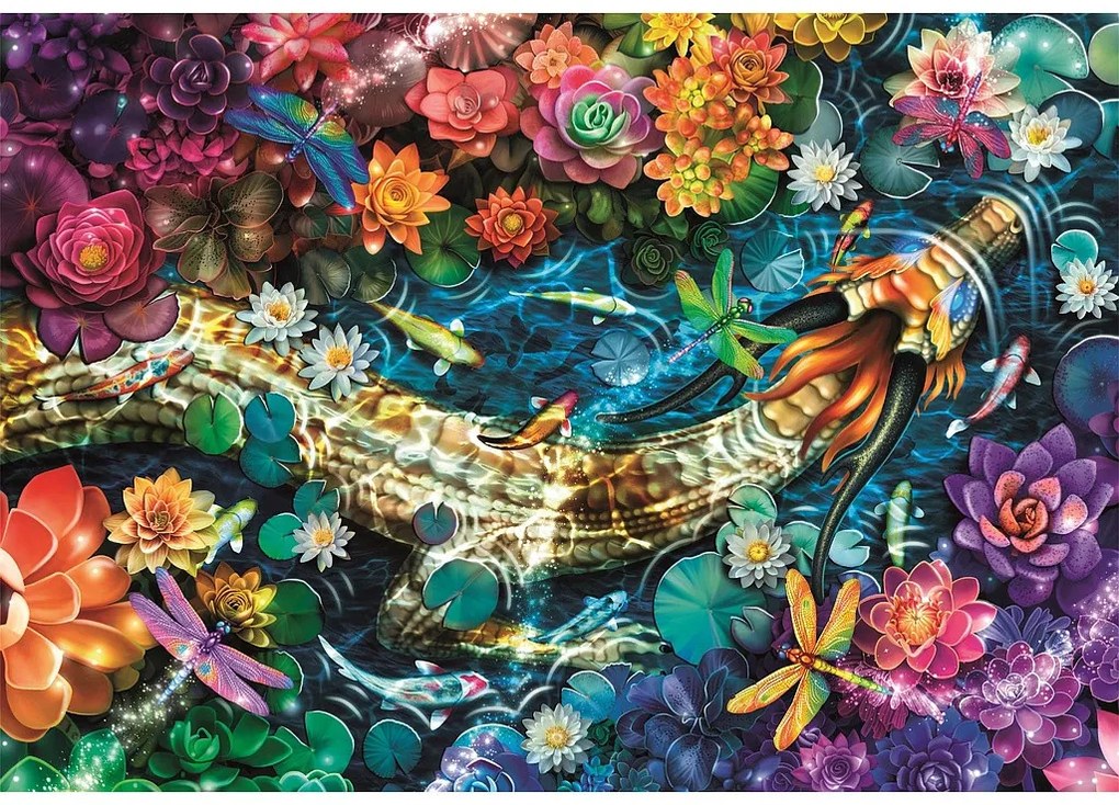 Colorat Koi River Puzzle Compact Clementoni de 1000 de piese