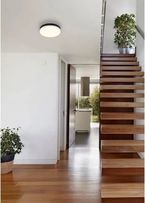 Mini Plafoniera LED design circular MATTHEW negru