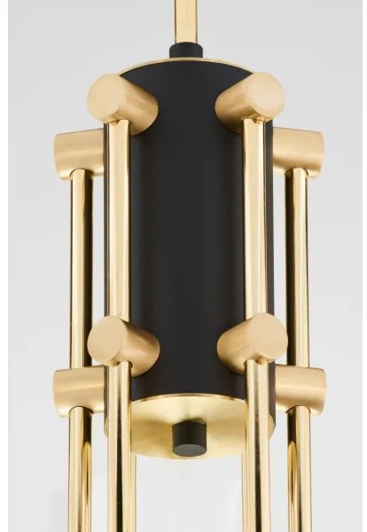 Jupiter 2089 - Lustră pe tijă RAMIREZ, 6xE27/15W/230V, auriu/negru