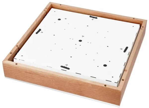 Plafonieră OAK SQUARE 4xE27/15W/230V 48x48 cm stejar/alb