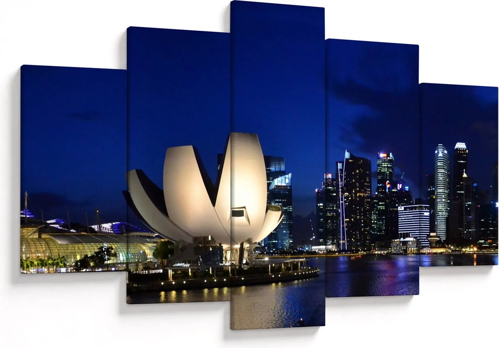Tablou Singapore nocturn (150x105 cm)
