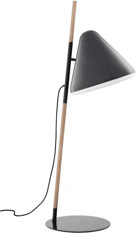 Lampa de Podea HELLO din Lemn si Metal Gri NORMANN COPENHAGEN - Metal Gri Diametru (49cm) x Inaltime (165cm)