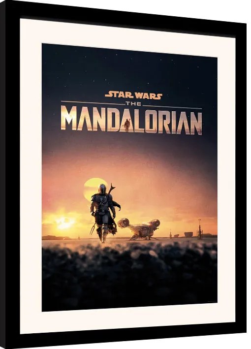 Afiș înrămat Star Wars: The Mandalorian