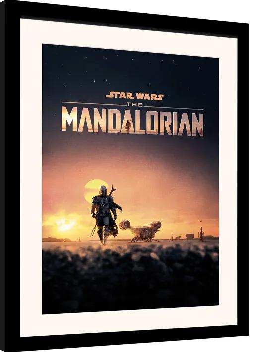 Poster înrămat Star Wars: The Mandalorian