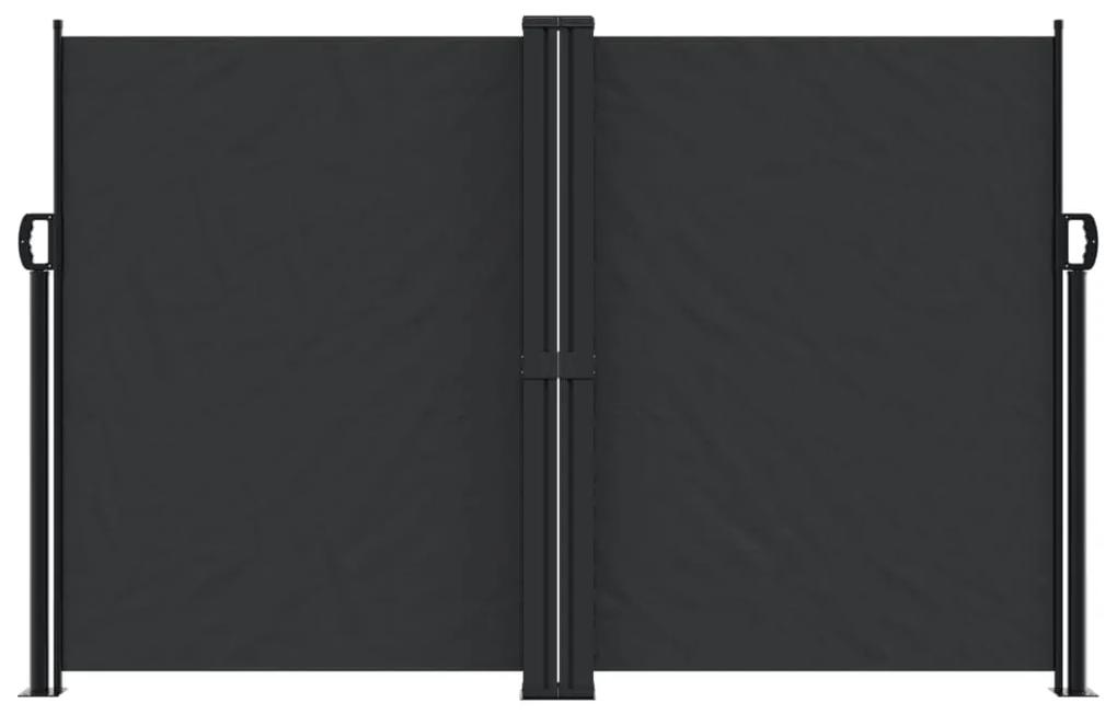 Copertina laterala retractabila, negru, 160x1200 cm Negru, 160 x 1200 cm