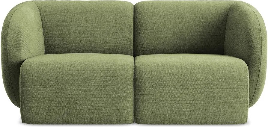 Canapea verde cu tapițerie din chenille 174 cm Lani – Makamii
