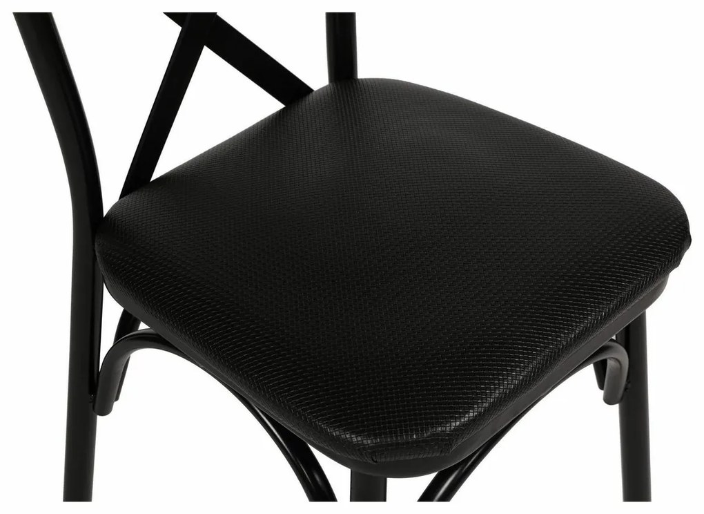 Set de scaune de sufragerie Ekol Black, 4 buc.