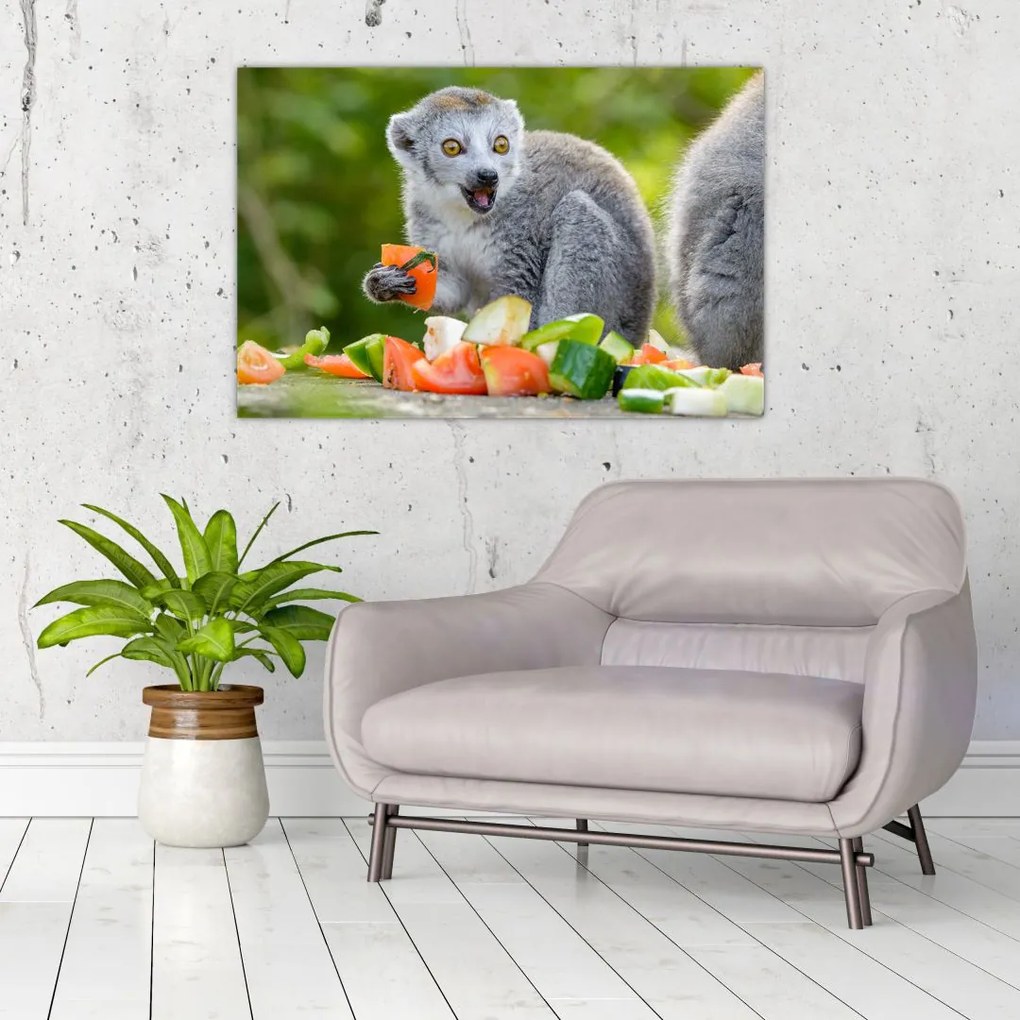 Tablou cu lemur (90x60 cm)