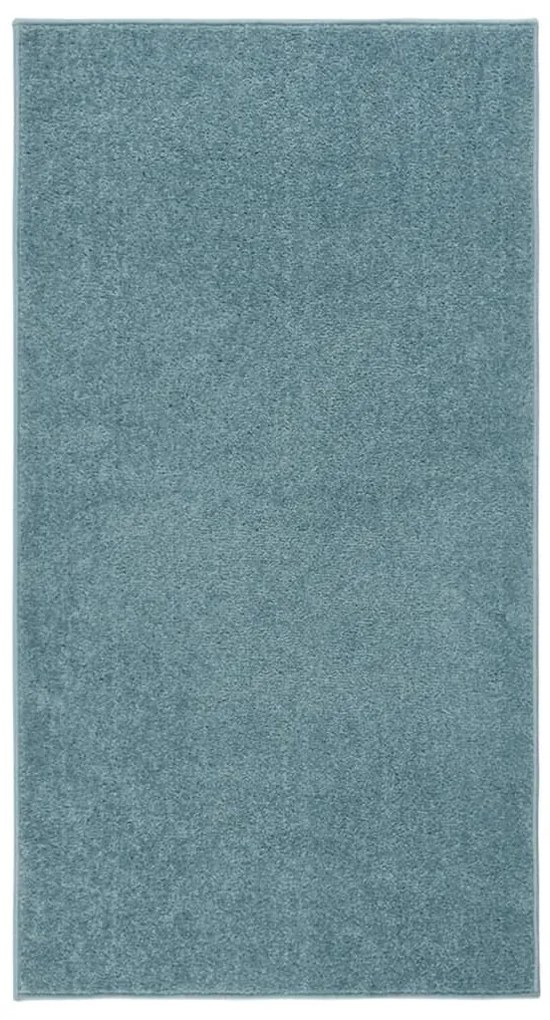 Covor cu fire scurte, albastru, 80x150 cm Albastru, 80 x 150 cm