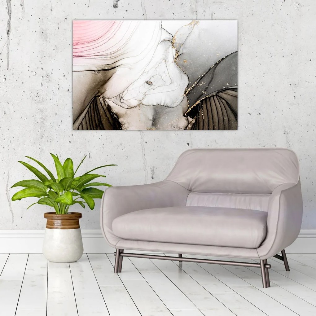 Tablou - Cerneală de marmură (90x60 cm)