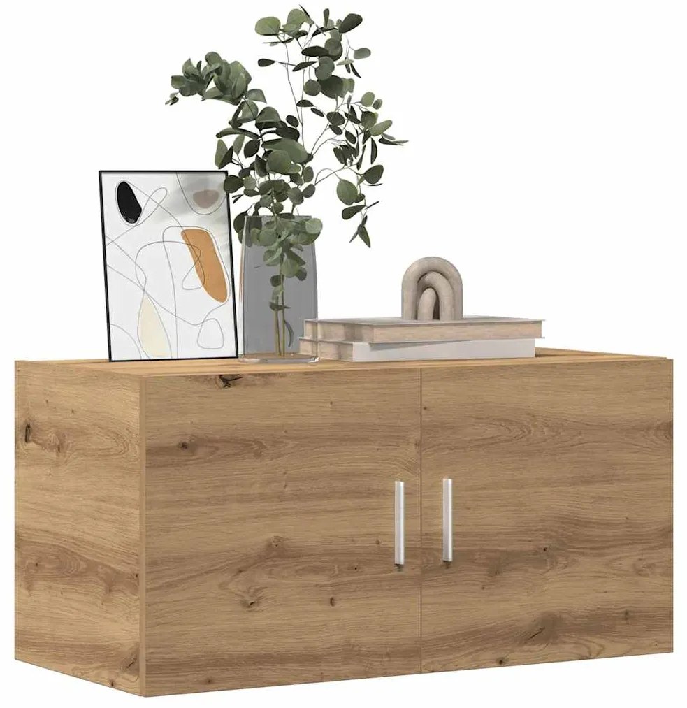 vidaXL Dulap de perete, stejar artizanal, 80x39x40 cm, lemn prelucrat