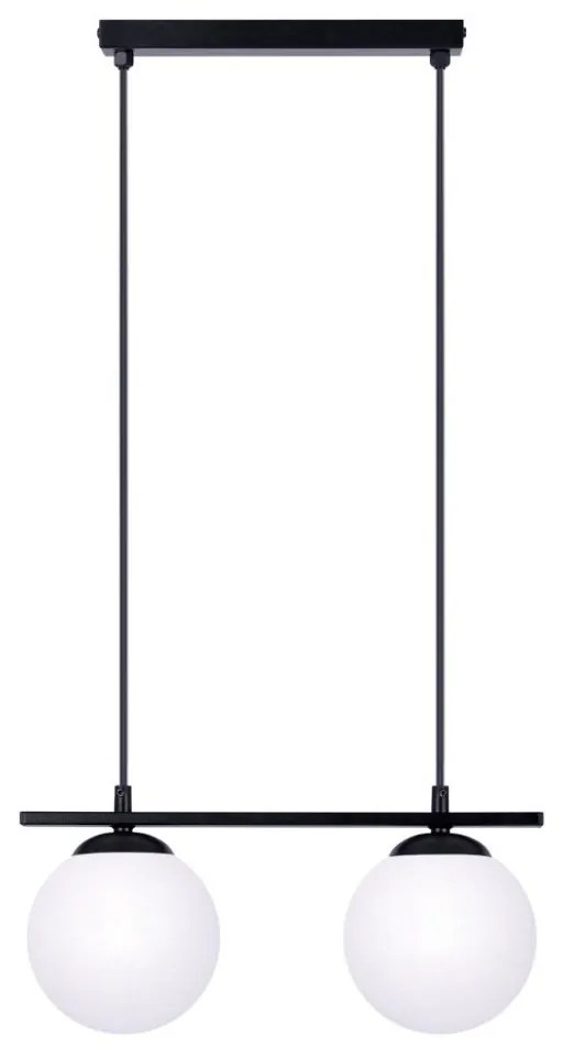 Pendul, Lustra Suspendata Moderna, Negru, 2xE14, GLOBE