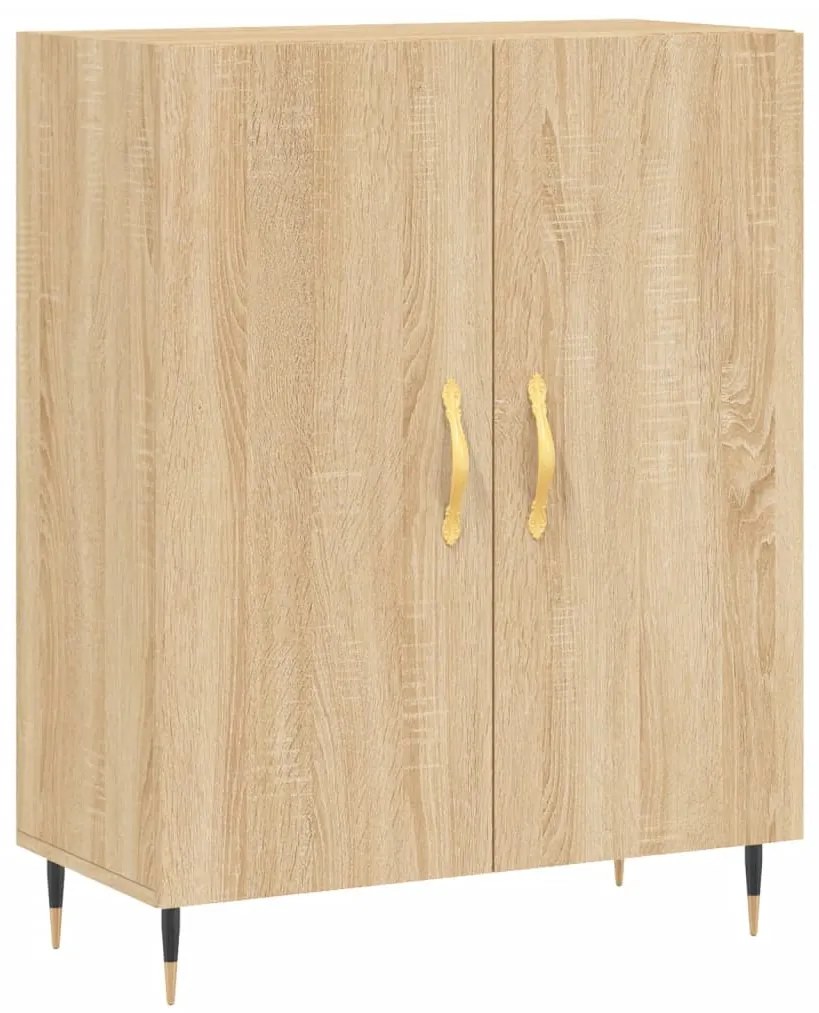 827703 vidaXL Dulap, stejar sonoma, 69,5x34x90 cm, lemn compozit