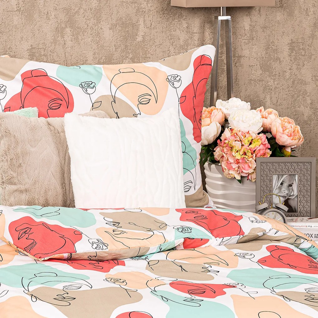 Lenjerie de pat din bumbac 4Home Romance, 140 x 220 cm, 70 x 90 cm