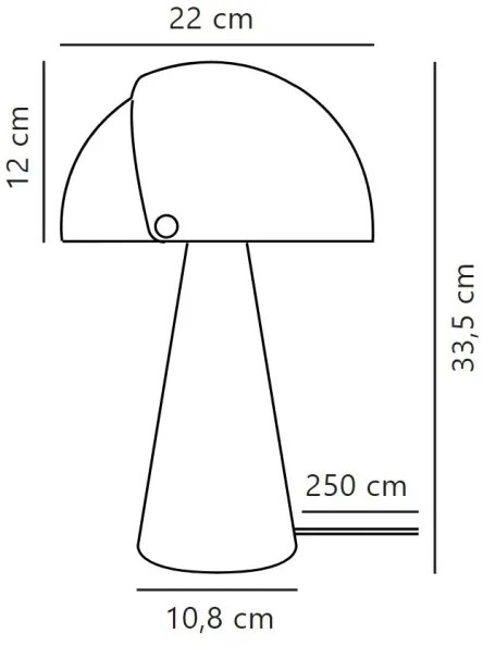 Lampă de masă DFTP by Nordlux ALIGN 1xE27/25W/230V negru