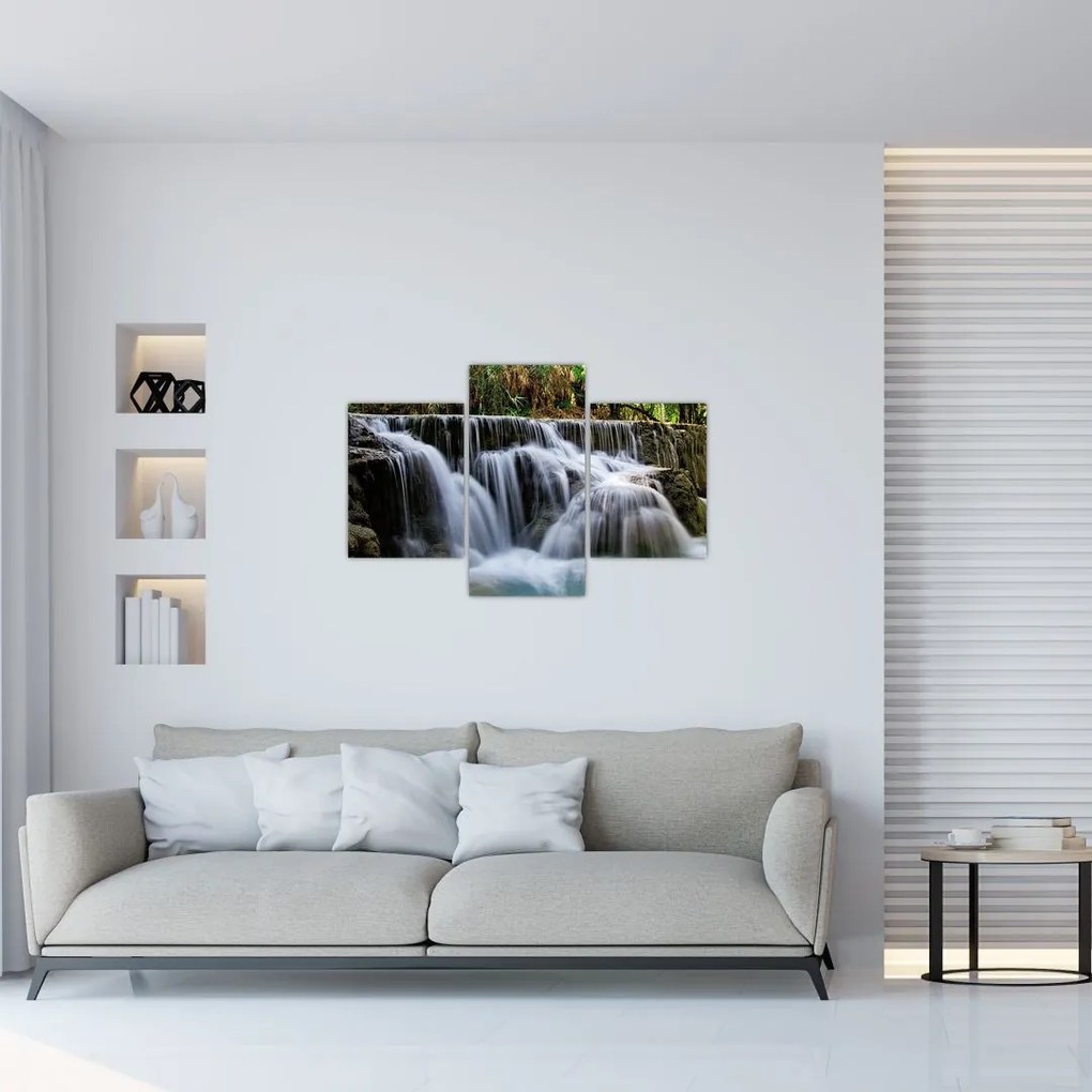 Tablou - Cascadă în junglă (90x60 cm)