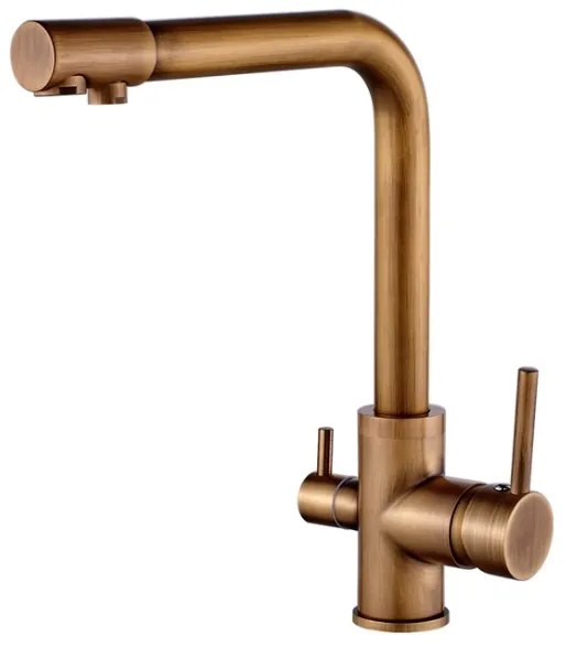 Baterie chiuveta bucatarie bronz retro, Foglia Giotto resigilata