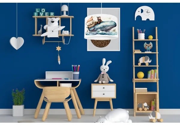 Lustră pentru copii OCEAN 1xE27/60W/230V