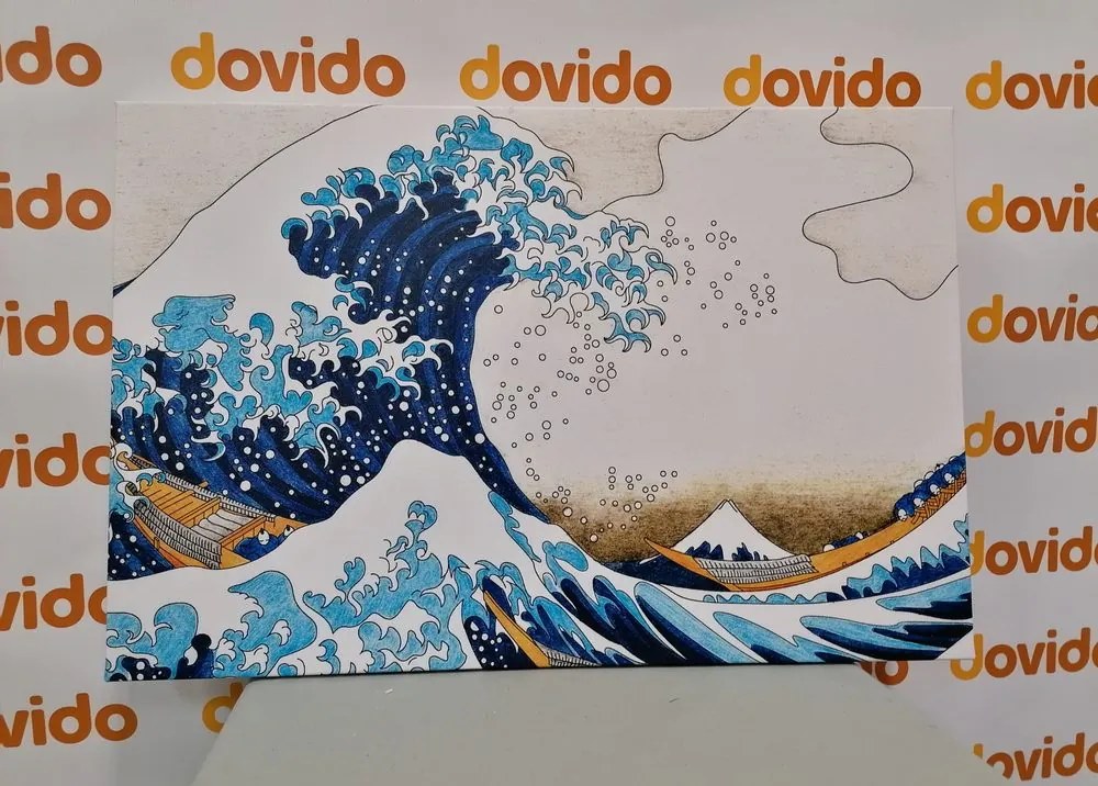 Tablou reproducere Marea vală de la Kanagawa - Katsushika Hokusai