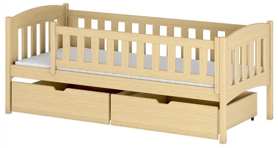 Pat pentru copii 90 cm Jerasto (pin) (cu somieră) (cu sp. depozitare). 1103330