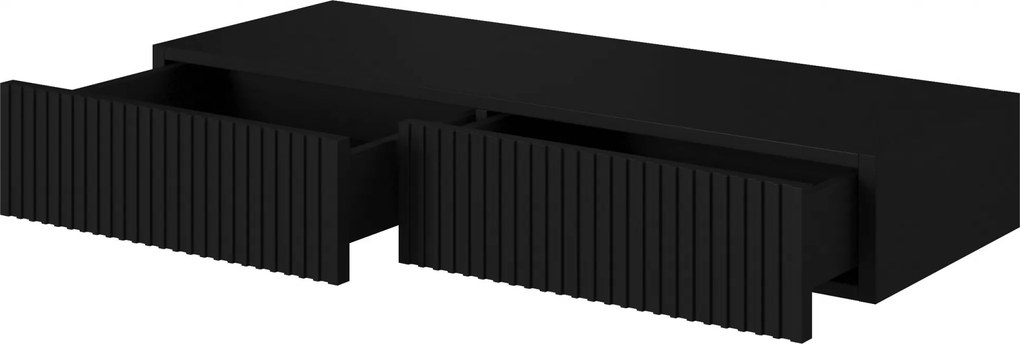 Consolă suspendatăă Nicole 100 cm - negru mat