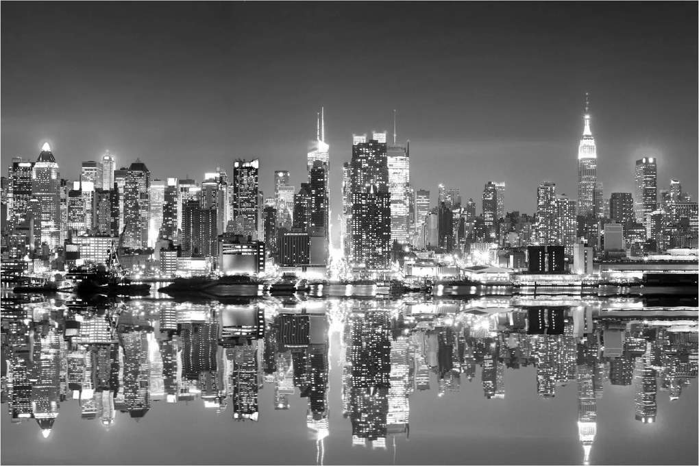 Tablou - New York, alb-negru (90x60 cm)