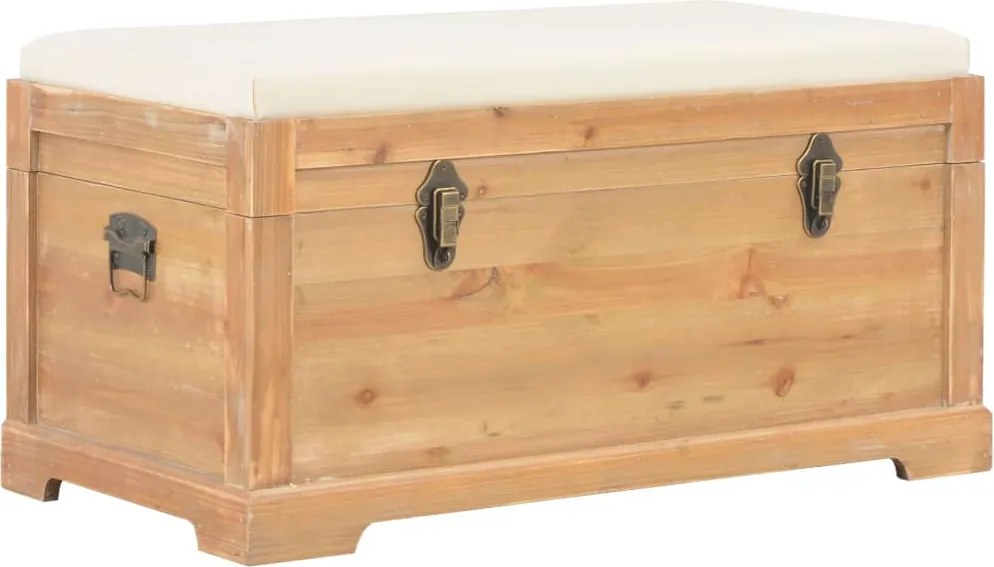 vidaXL Ladă de depozitare cu pernă, 80 x 40 x 40 cm, MDF