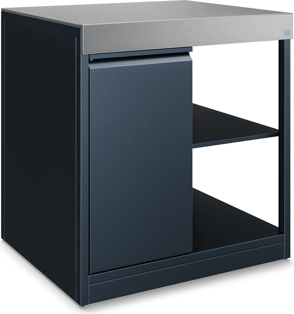 Klarstein WaldChef bucătărie outdoor | Dulap de bucătărie | Blat de lucru inox | Rezistent la intemperii | 90 x 90 cm