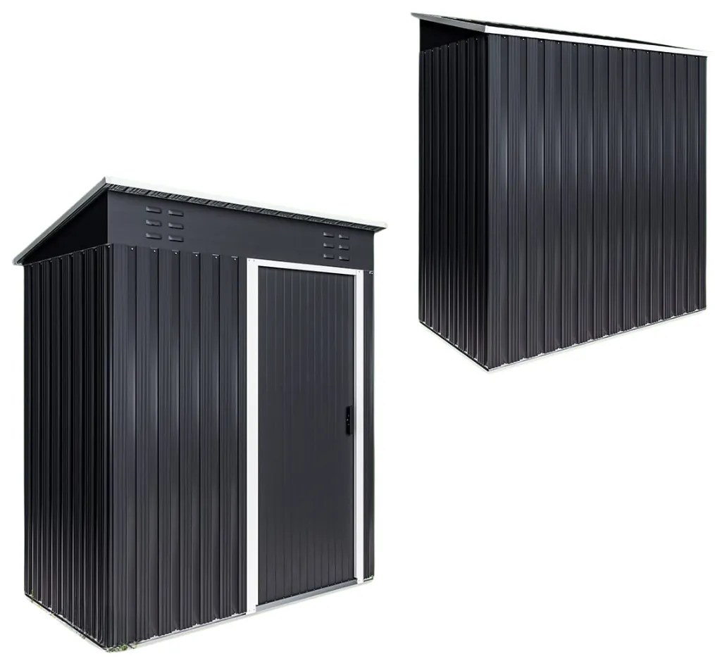 Căsuță pentru unelte de grădină M, 162x86x181cm, antracit Jurhan