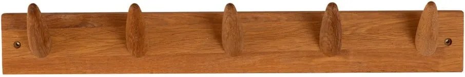 Cuier pentru perete din lemn masiv de stejar Canett Uno, lungime 60 cm