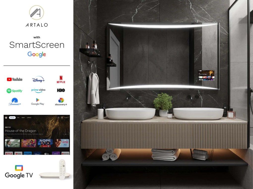 Oglindă LED cu iluminare M16 premium