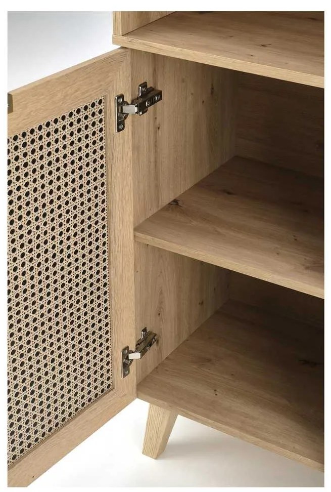 Dulap cu rafturi Rustico, stejar artisan