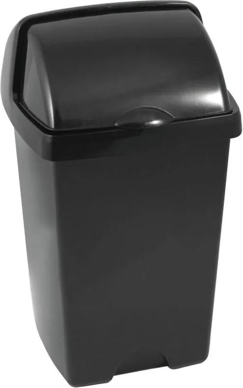 Coș de gunoi Addis Roll Top, 31 x 30 x 52,5 cm, negru
