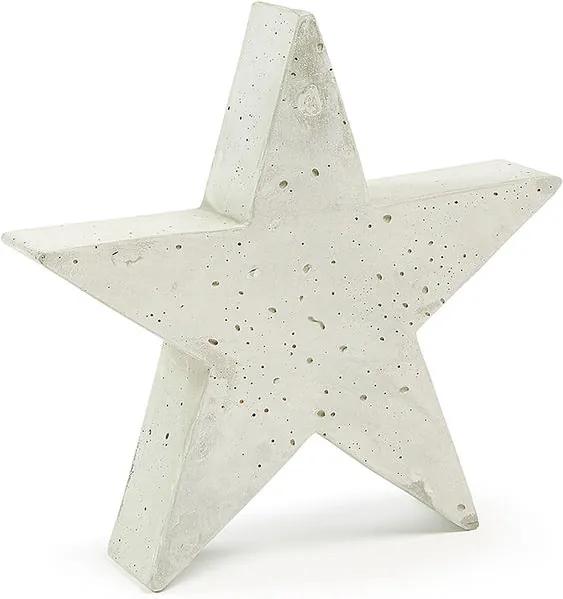 Obiect decorativ ciment alb 31x30 cm Sens Star La Forma