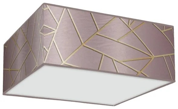 Plafonieră ZIGGY 3xE27/60W/230V roz/aurie