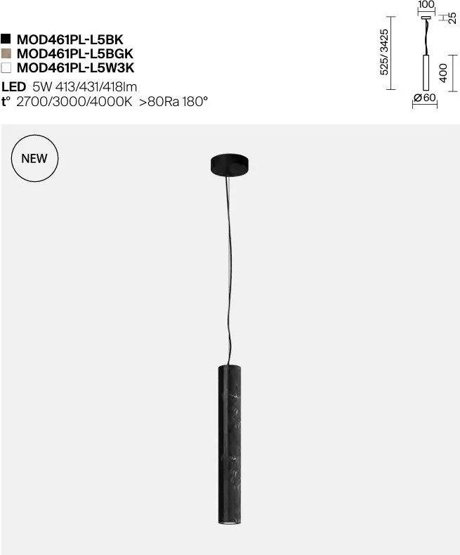 Pendul din marmura neagra Texture