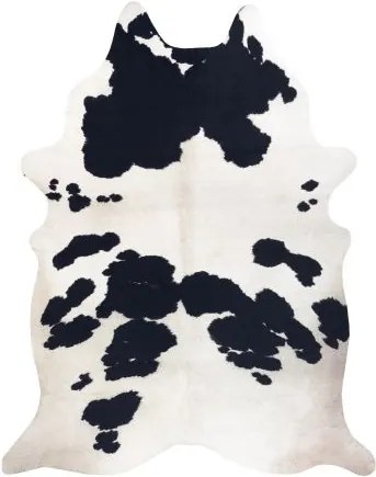 Covor Artificial Cowhide, Vaca G5069-1 alb negru din piele 100x15