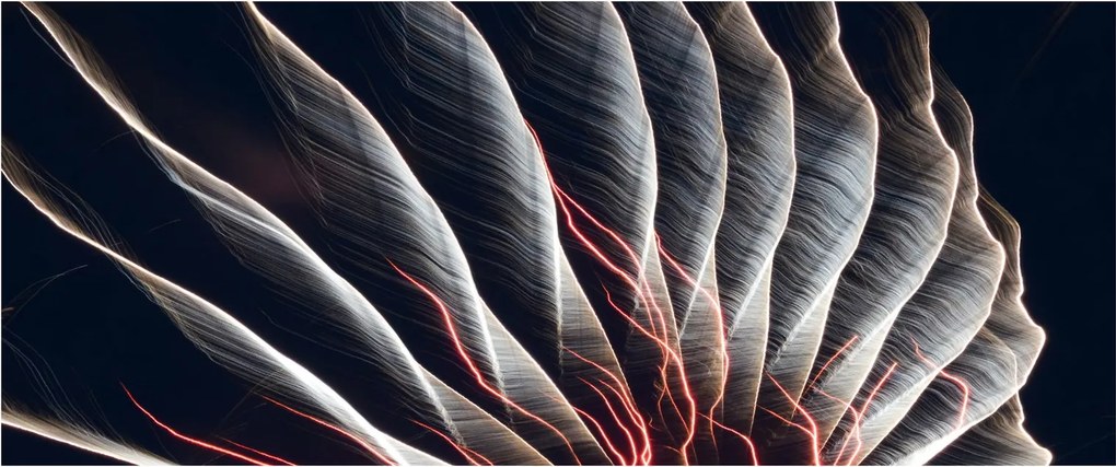 Tablou - Descărcare de lumini (120x50 cm)