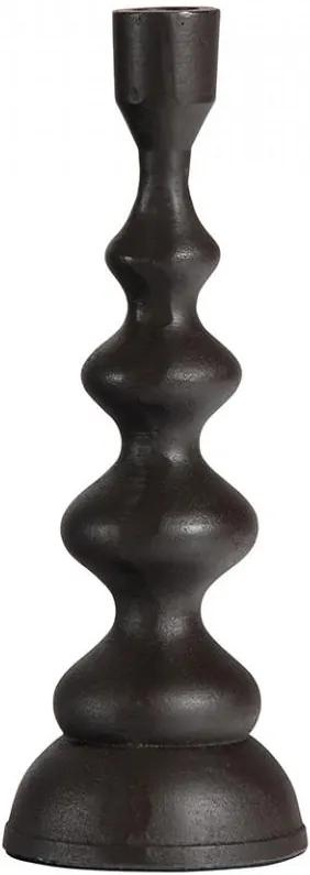 Suport lumanare maro bronz din aluminiu 28 cm Twisted