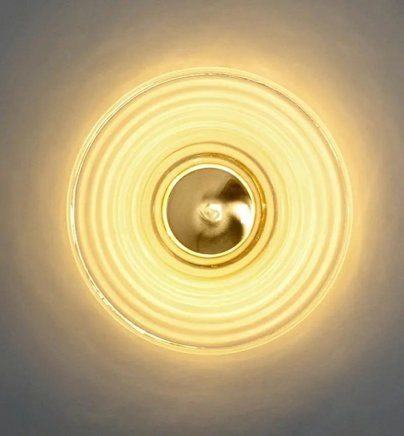 Aplica lumina ambientala LED Onda auriu